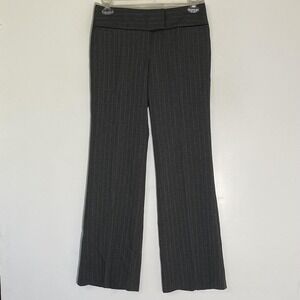 Byer California Dress Pants Juniors 9 Gray Herringbone Tweed Lined Stretch Work
